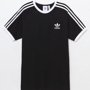 Adidas 3-Stripes Black Ringer T-Shirt